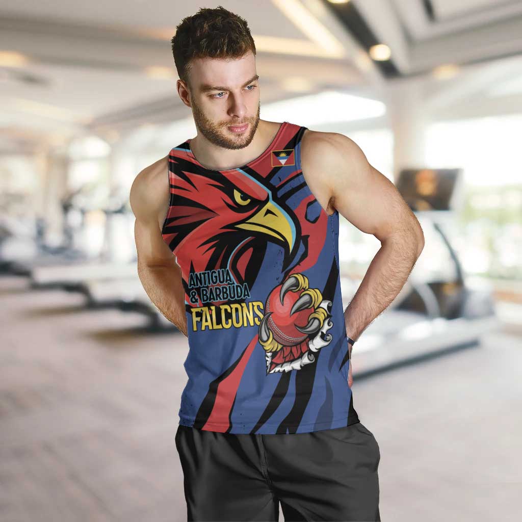 Antigua and Barbuda Cricket Custom Men Tank Top Go Champions Falcons - Wonder Print Shop