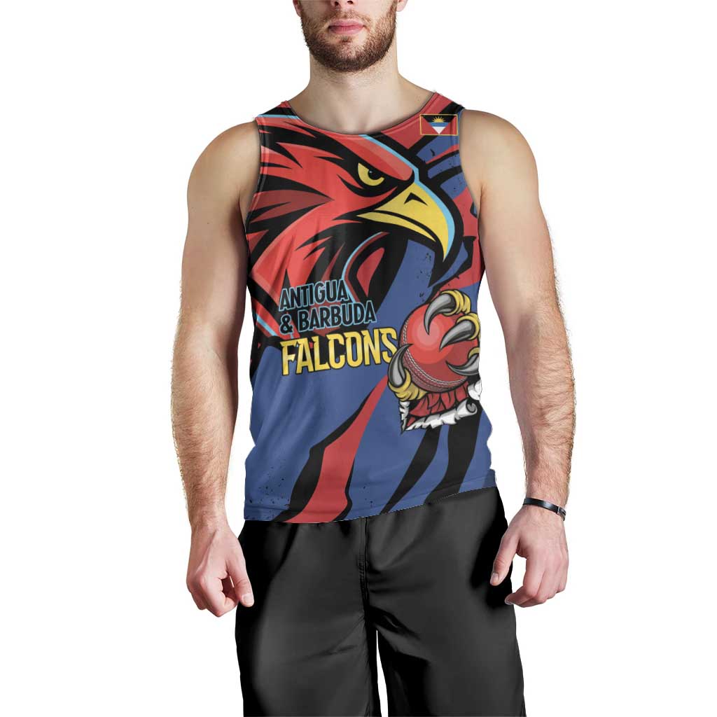 Antigua and Barbuda Cricket Custom Men Tank Top Go Champions Falcons - Wonder Print Shop