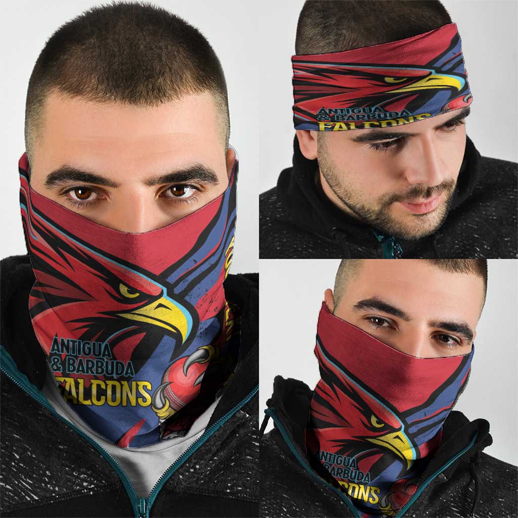 Antigua and Barbuda Cricket Custom Neck Gaiter Go Champions Falcons - Wonder Print Shop