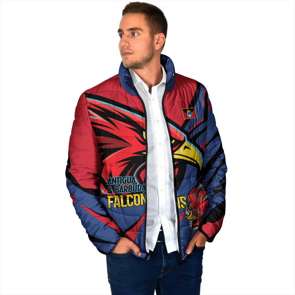 Antigua and Barbuda Cricket Custom Padded Jacket Go Champions Falcons - Wonder Print Shop