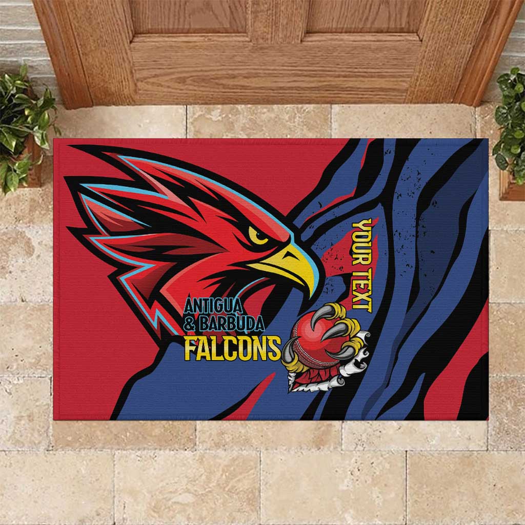 Antigua and Barbuda Cricket Custom Rubber Doormat Go Champions Falcons - Wonder Print Shop