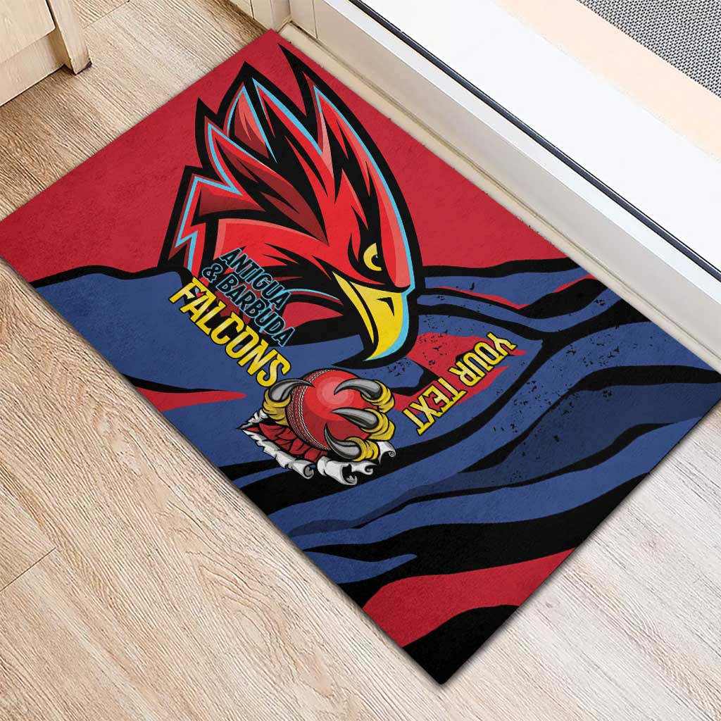 Antigua and Barbuda Cricket Custom Rubber Doormat Go Champions Falcons - Wonder Print Shop
