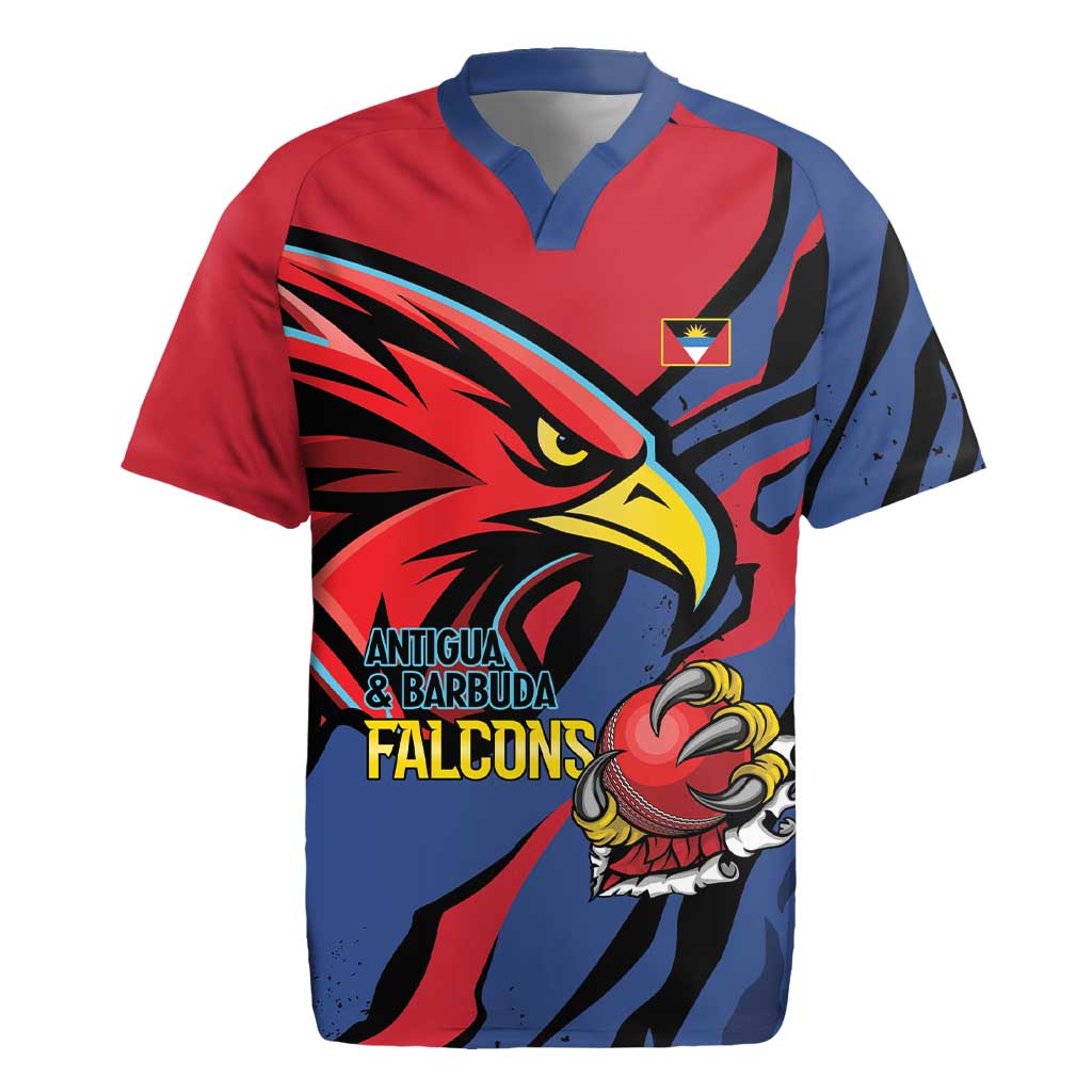 Antigua and Barbuda Cricket Custom Rugby Jersey Go Champions Falcons - Wonder Print Shop