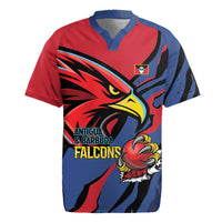 Antigua and Barbuda Cricket Custom Rugby Jersey Go Champions Falcons - Wonder Print Shop