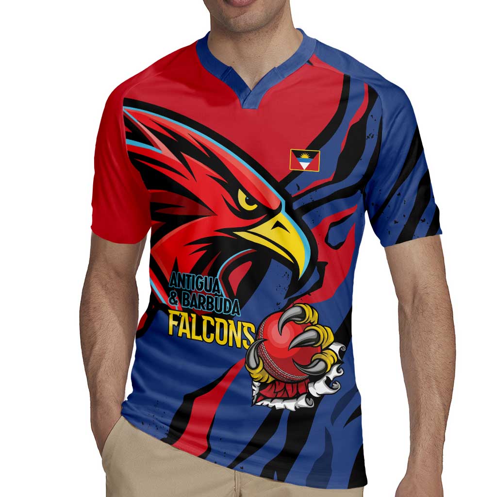 Antigua and Barbuda Cricket Custom Rugby Jersey Go Champions Falcons - Wonder Print Shop