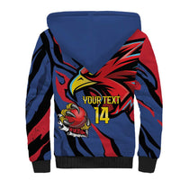Antigua and Barbuda Cricket Custom Sherpa Hoodie Go Champions Falcons - Wonder Print Shop