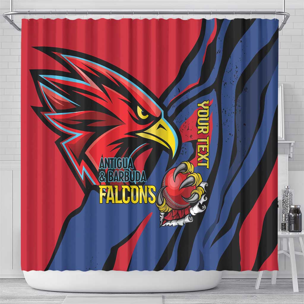 Antigua and Barbuda Cricket Custom Shower Curtain Go Champions Falcons - Wonder Print Shop
