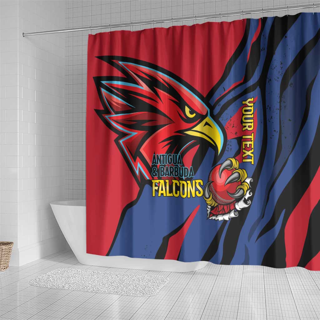 Antigua and Barbuda Cricket Custom Shower Curtain Go Champions Falcons - Wonder Print Shop