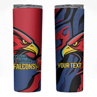 Antigua and Barbuda Cricket Custom Skinny Tumbler Go Champions Falcons - Wonder Print Shop