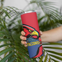 Antigua and Barbuda Cricket Custom Skinny Tumbler Go Champions Falcons - Wonder Print Shop