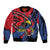 Antigua and Barbuda Cricket Custom Sleeve Zip Bomber Jacket Go Champions Falcons - Wonder Print Shop