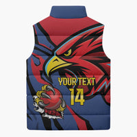 Antigua and Barbuda Cricket Custom Sleeveless Puffer Jacket Go Champions Falcons - Wonder Print Shop