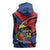 Antigua and Barbuda Cricket Custom Sleeveless Zip Hoodie Go Champions Falcons - Wonder Print Shop