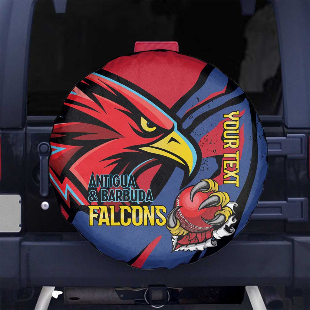 Antigua and Barbuda Cricket Custom Spare Tire Cover Go Champions Falcons - Wonder Print Shop