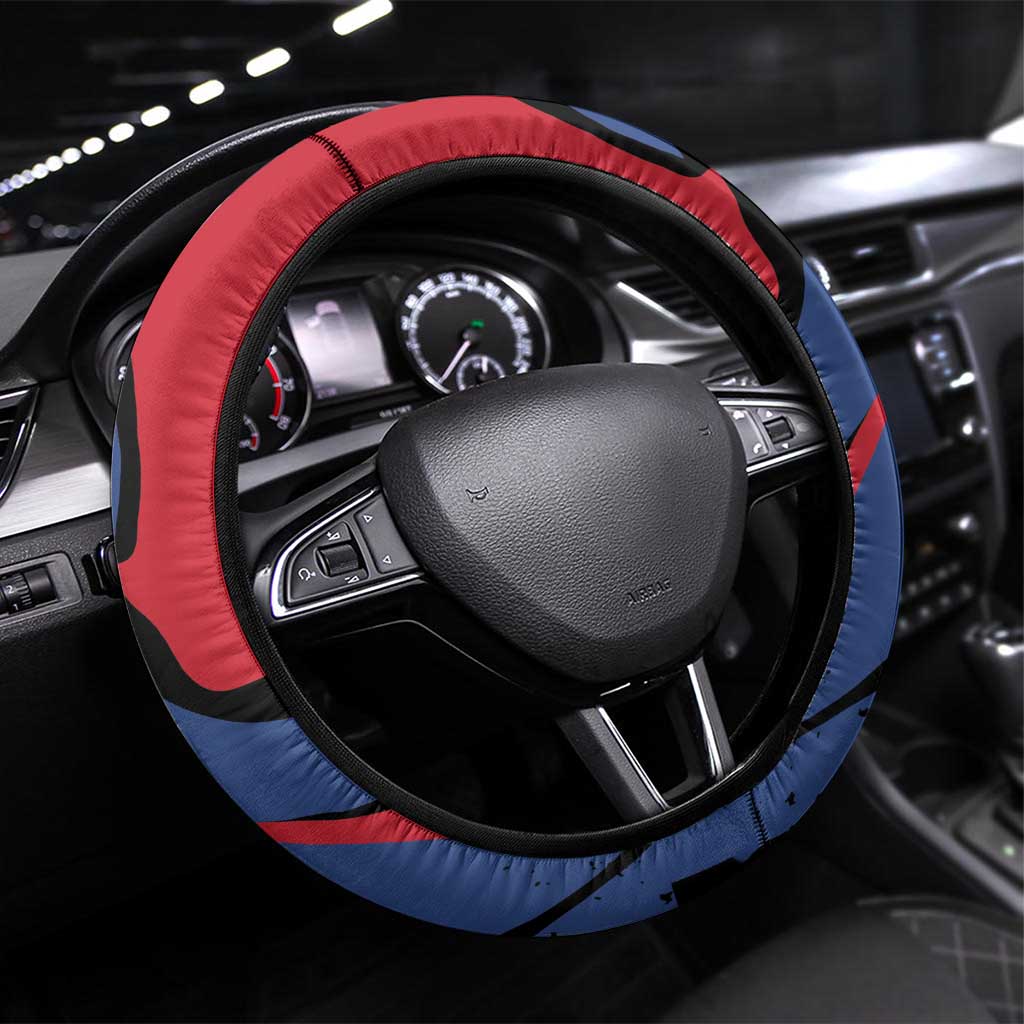 Antigua and Barbuda Cricket Steering Wheel Cover Go Champions Falcons - Wonder Print Shop