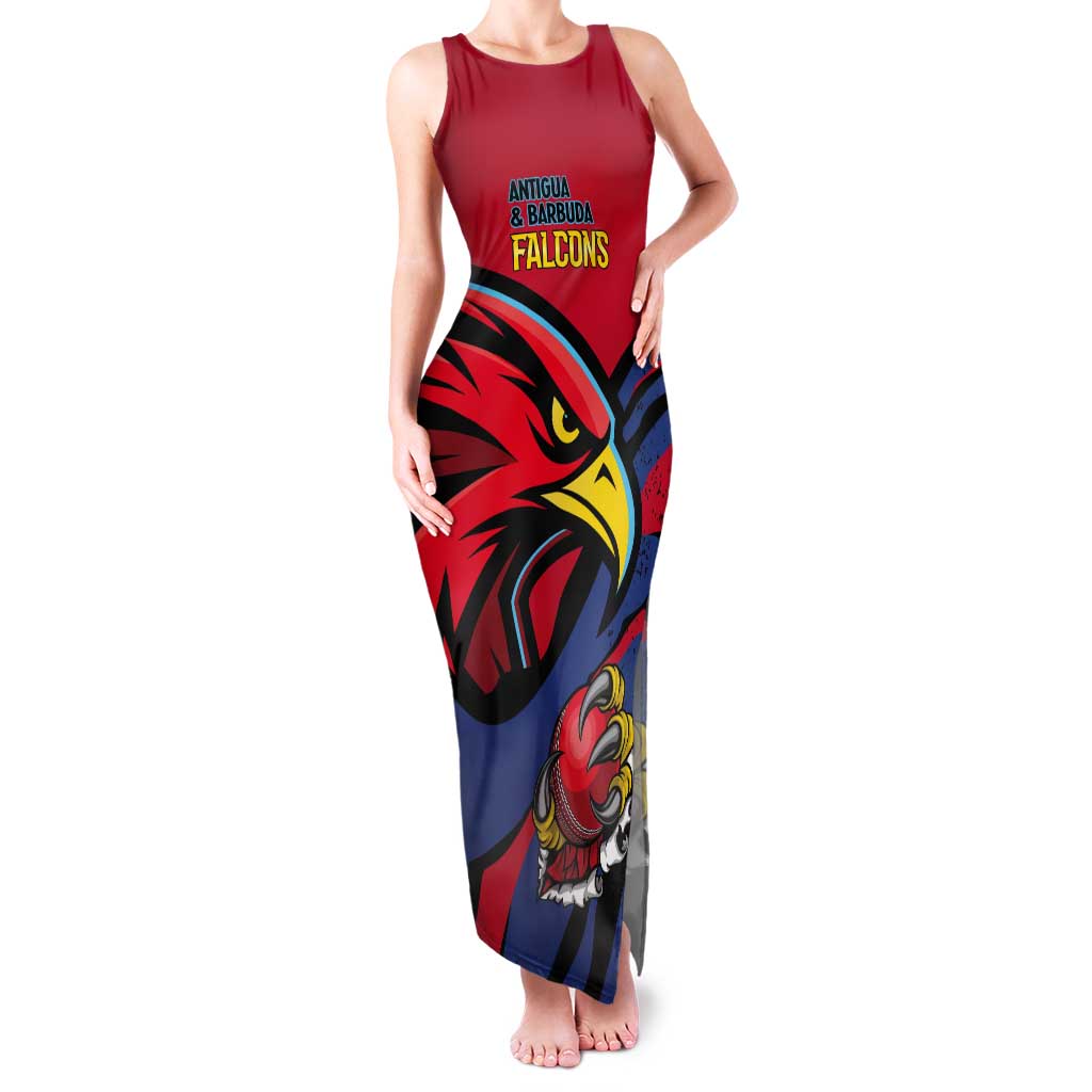 Antigua and Barbuda Cricket Custom Tank Maxi Dress Go Champions Falcons - Wonder Print Shop