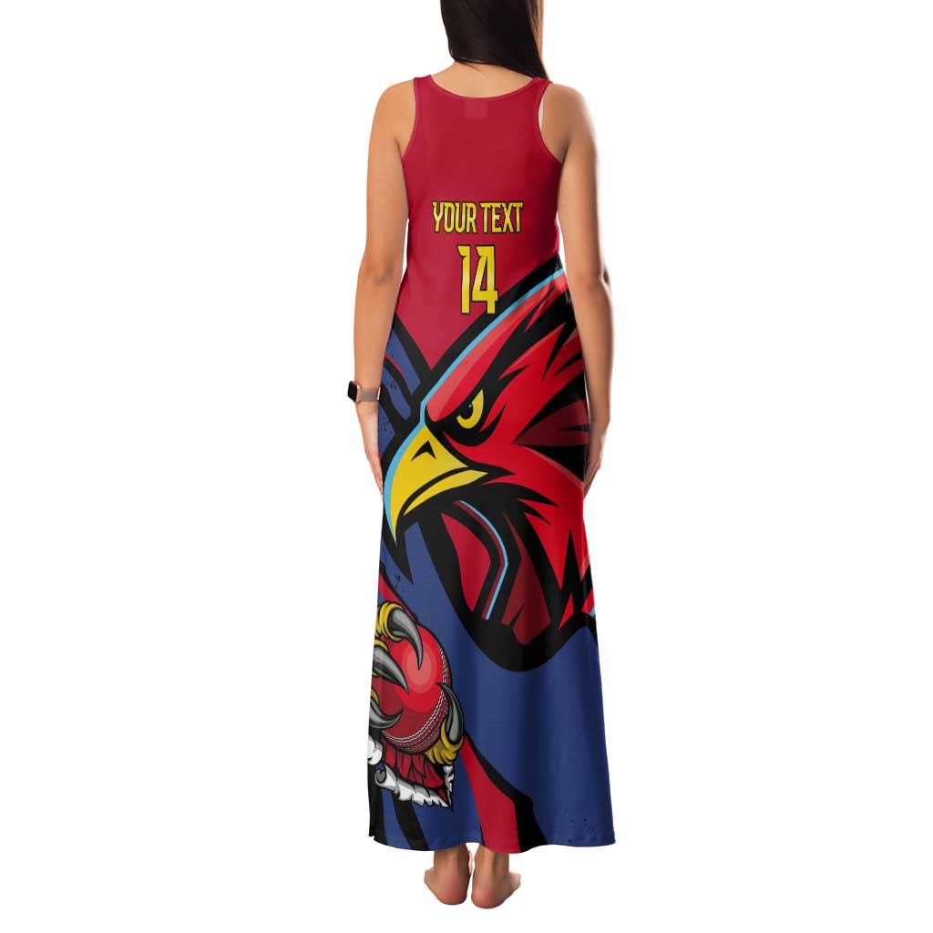 Antigua and Barbuda Cricket Custom Tank Maxi Dress Go Champions Falcons - Wonder Print Shop