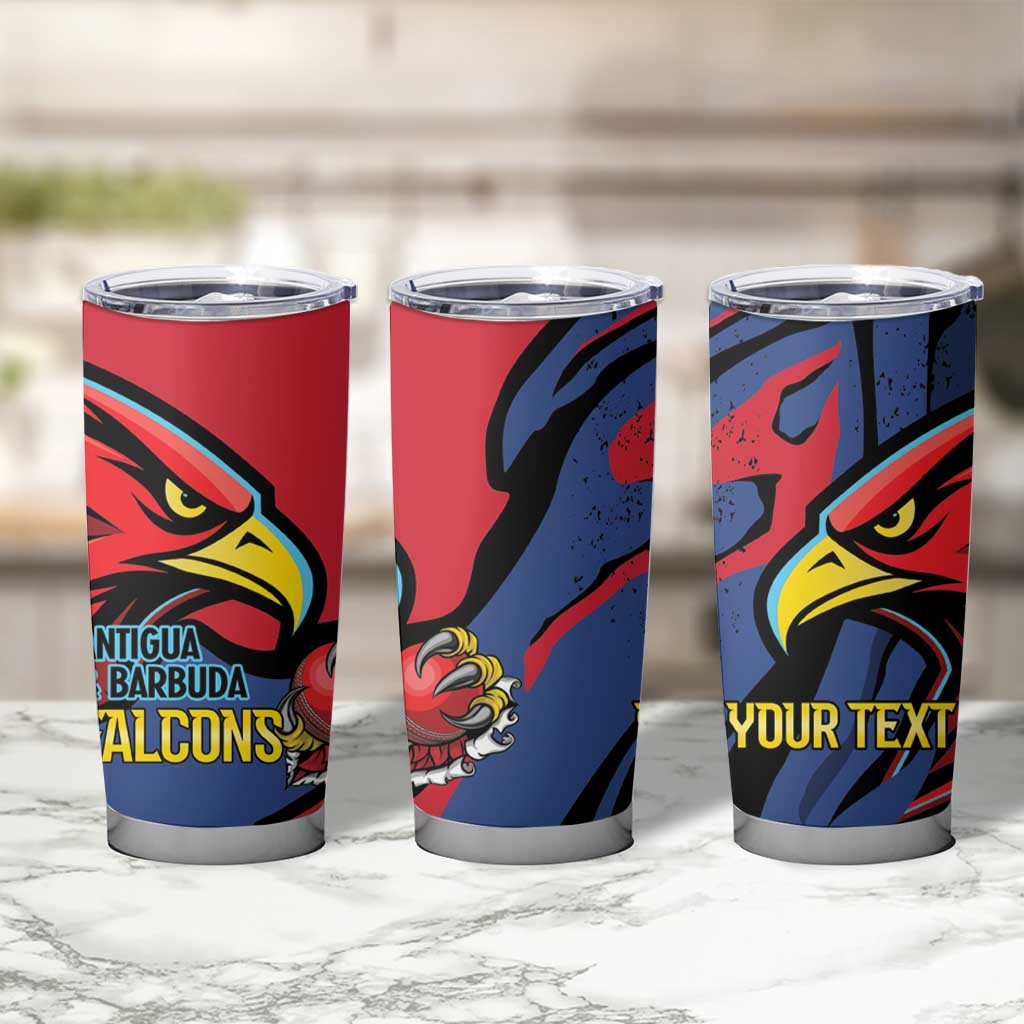 Antigua and Barbuda Cricket Custom Tumbler Cup Go Champions Falcons - Wonder Print Shop
