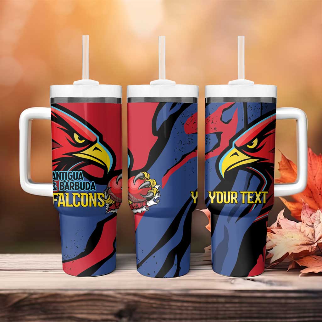 Antigua and Barbuda Cricket Custom Tumbler With Handle Go Champions Falcons - Wonder Print Shop