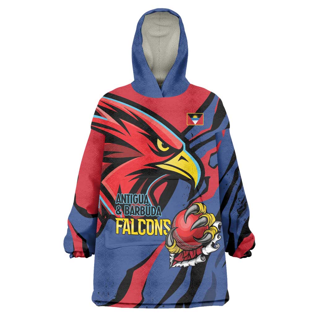 Antigua and Barbuda Cricket Custom Wearable Blanket Hoodie Go Champions Falcons - Wonder Print Shop