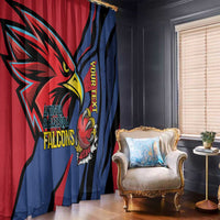 Antigua and Barbuda Cricket Custom Window Curtain Go Champions Falcons - Wonder Print Shop