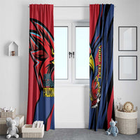 Antigua and Barbuda Cricket Custom Window Curtain Go Champions Falcons - Wonder Print Shop