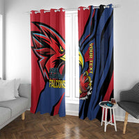 Antigua and Barbuda Cricket Custom Window Curtain Go Champions Falcons - Wonder Print Shop