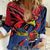 Antigua and Barbuda Cricket Custom Women Casual Shirt Go Champions Falcons - Wonder Print Shop