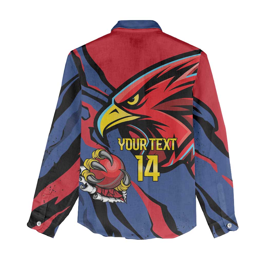 Antigua and Barbuda Cricket Custom Women Casual Shirt Go Champions Falcons - Wonder Print Shop