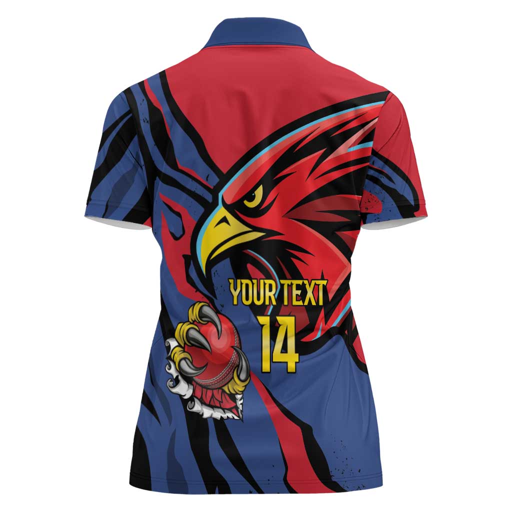 Antigua and Barbuda Cricket Custom Women Polo Shirt Go Champions Falcons - Wonder Print Shop
