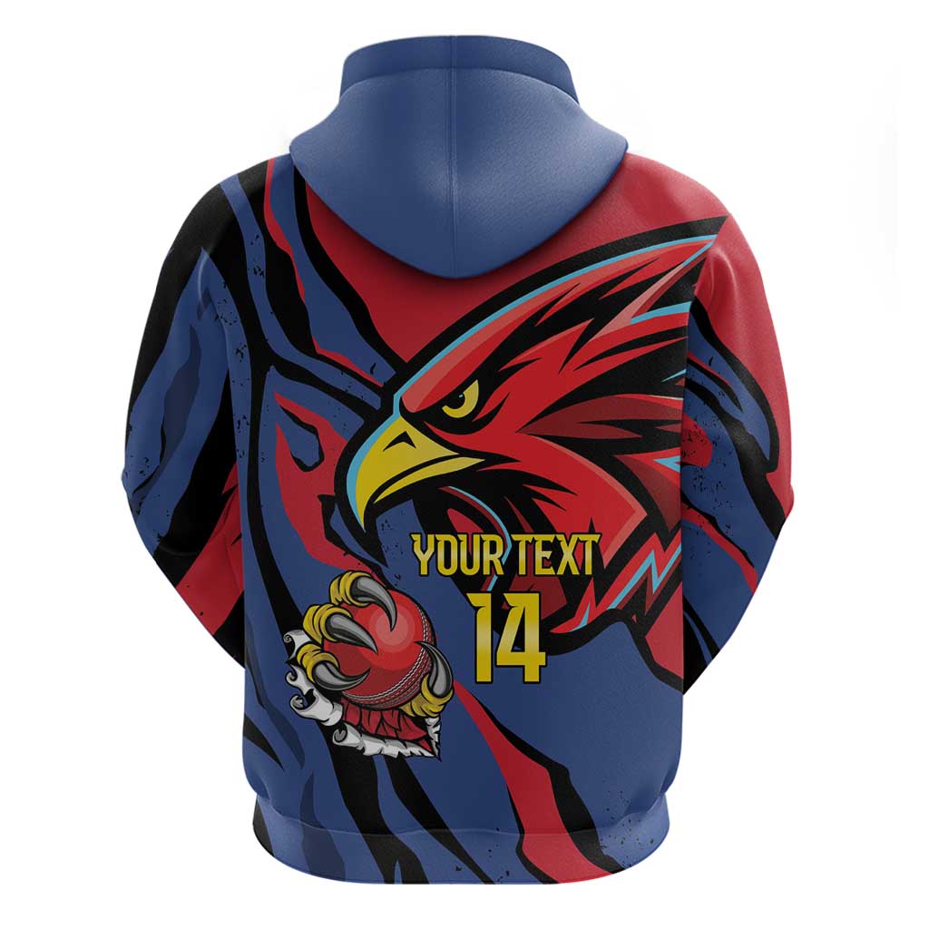 Antigua and Barbuda Cricket Custom Zip Hoodie Go Champions Falcons - Wonder Print Shop