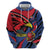 Antigua and Barbuda Cricket Custom Zip Hoodie Go Champions Falcons - Wonder Print Shop