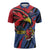 Antigua and Barbuda Cricket Custom Zipper Polo Shirt Go Champions Falcons - Wonder Print Shop