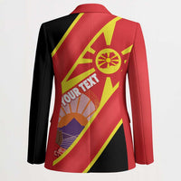 Personalised Macedonia National Day Blazer New Sun of Liberty Waves Style - Wonder Print Shop