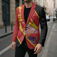 Personalised Macedonia National Day Blazer New Sun of Liberty Waves Style - Wonder Print Shop