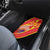 Personalised Macedonia National Day Car Mats New Sun of Liberty Waves Style - Wonder Print Shop