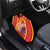 Personalised Macedonia National Day Car Mats New Sun of Liberty Waves Style - Wonder Print Shop