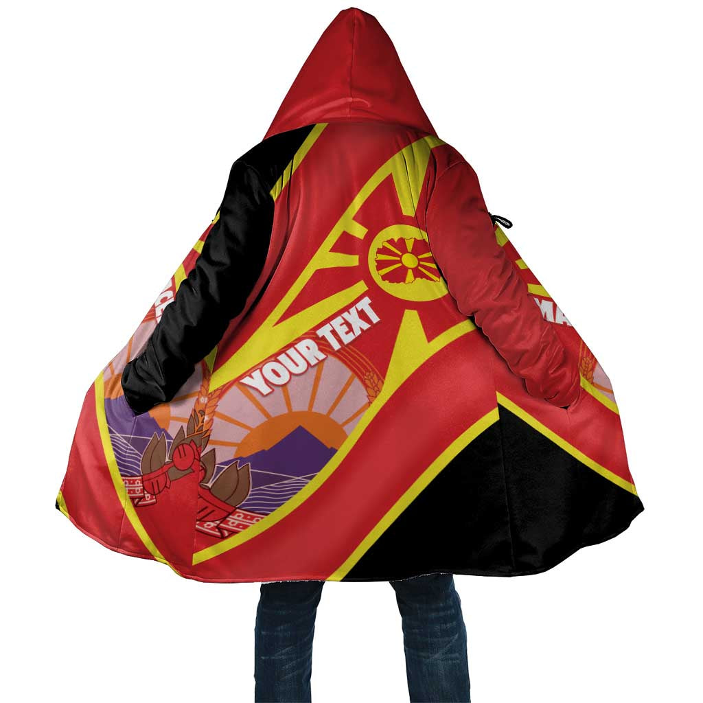 Personalised Macedonia National Day Cloak New Sun of Liberty Waves Style - Wonder Print Shop