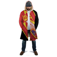 Personalised Macedonia National Day Cloak New Sun of Liberty Waves Style - Wonder Print Shop