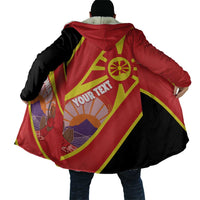Personalised Macedonia National Day Cloak New Sun of Liberty Waves Style - Wonder Print Shop
