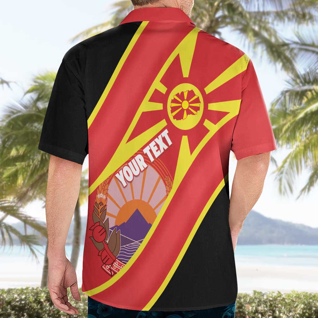 Personalised Macedonia National Day Hawaiian Shirt New Sun of Liberty Waves Style - Wonder Print Shop