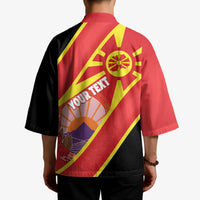 Personalised Macedonia National Day Kimono New Sun of Liberty Waves Style - Wonder Print Shop