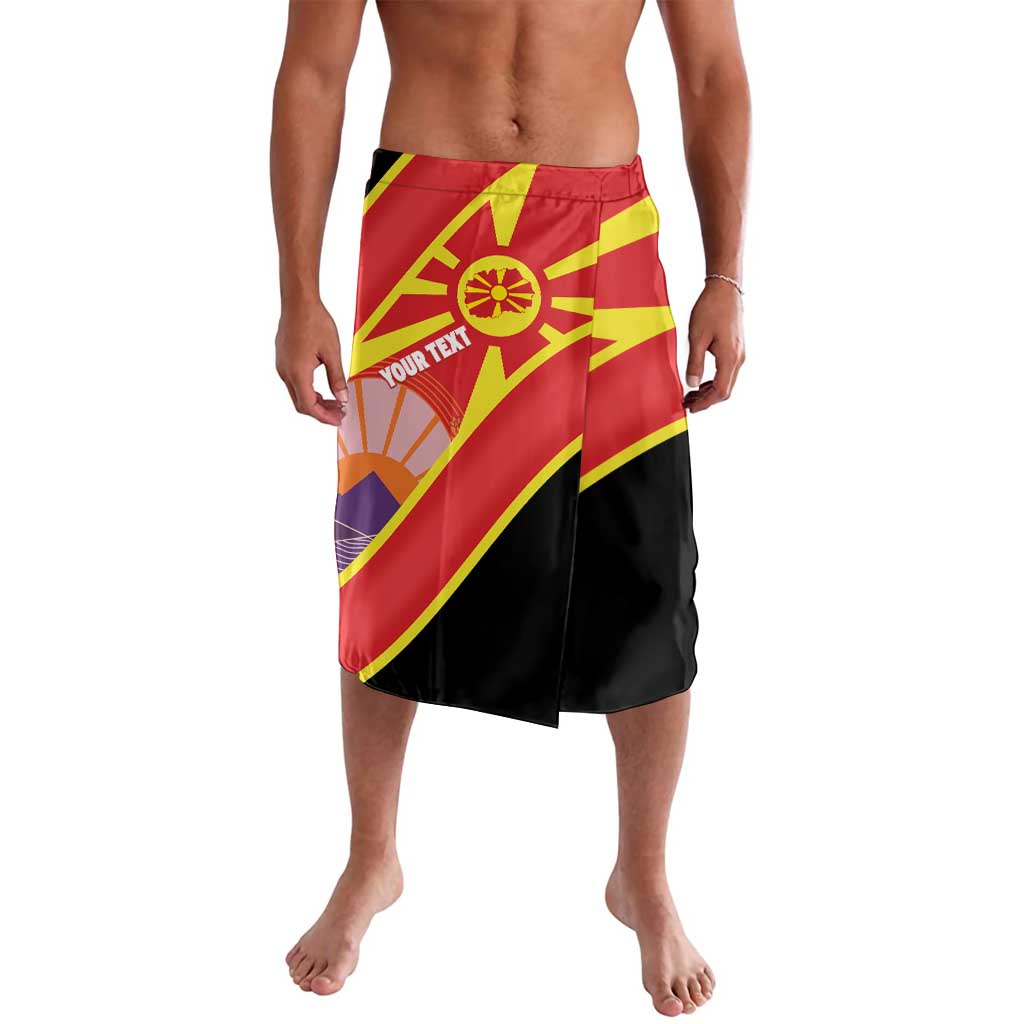 Personalised Macedonia National Day Lavalava New Sun of Liberty Waves Style - Wonder Print Shop