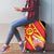 Personalised Macedonia National Day Luggage Cover New Sun of Liberty Waves Style - Wonder Print Shop