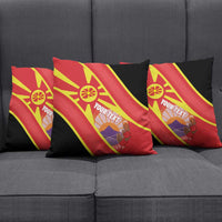 Personalised Macedonia National Day Pillow Cover New Sun of Liberty Waves Style - Wonder Print Shop