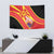 Personalised Macedonia National Day Tapestry New Sun of Liberty Waves Style - Wonder Print Shop