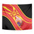 Personalised Macedonia National Day Tapestry New Sun of Liberty Waves Style - Wonder Print Shop