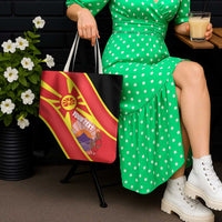 Personalised Macedonia National Day Tote Bag New Sun of Liberty Waves Style - Wonder Print Shop