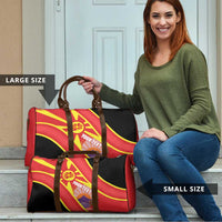 Personalised Macedonia National Day Travel Bag New Sun of Liberty Waves Style - Wonder Print Shop