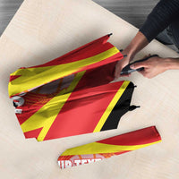 Personalised Macedonia National Day Umbrella New Sun of Liberty Waves Style - Wonder Print Shop